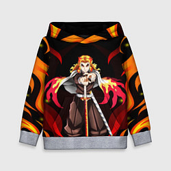 Толстовка-худи детская РЕГНОКУ КЛИНОК ДЕМОНОВ KNY, цвет: 3D-меланж