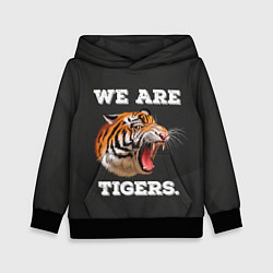 Толстовка-худи детская Тигр We are tigers, цвет: 3D-черный