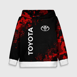 Детская толстовка TOYOTA MILITARY PIXEL BLACK RED