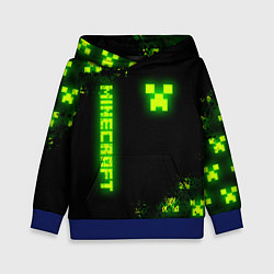 Детская толстовка MINECRAFT NEON LOGO CREEPER