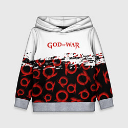 Толстовка-худи детская God of War Logo Pattern, цвет: 3D-меланж