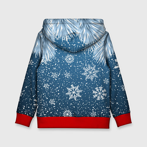 Детская толстовка DAB SANTA WINTER / 3D-Красный – фото 2