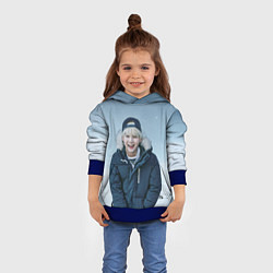 Толстовка-худи детская MIN YOONGI BTS WINTER, цвет: 3D-синий — фото 2