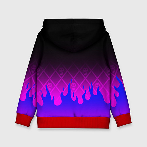 Детская толстовка JOJO KILLER QUEEN КОРОЛЕВА УБИЙЦА FIRE STYLE / 3D-Красный – фото 2