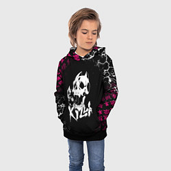 Толстовка-худи детская JOJO KILLER QUEEN КИЛЛЕР КВИН KILLA ЧЕРЕП, цвет: 3D-черный — фото 2