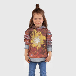 Толстовка-худи детская Коллекция Journey Обжигающее солнце 396-134, цвет: 3D-меланж — фото 2