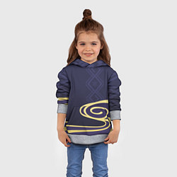 Толстовка-худи детская КОСТЮМ КАМИСАТО АЯКИ, цвет: 3D-меланж — фото 2