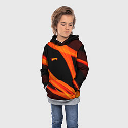 Толстовка-худи детская Hot Wheels Fire BackGround, цвет: 3D-меланж — фото 2