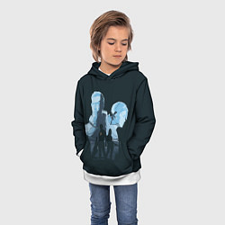 Толстовка-худи детская Гордон и Алекс, цвет: 3D-белый — фото 2
