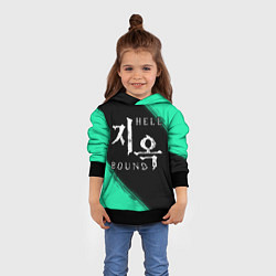 Толстовка-худи детская HELLBOUND - Краска, цвет: 3D-черный — фото 2