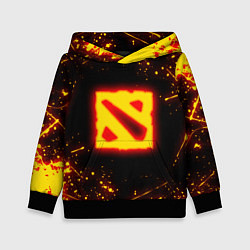 Детская толстовка DOTA 2 FIRE LOGO ДОТА 2 ОГНЕННЫЙ ЛОГО