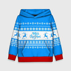 Детская толстовка MERRY CHRISTMAS BLUE