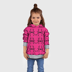 Толстовка-худи детская Просто девочки, цвет: 3D-меланж — фото 2
