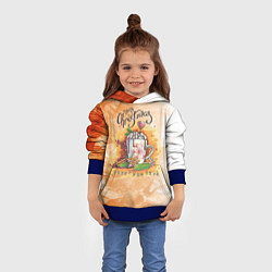 Толстовка-худи детская Напиток года, цвет: 3D-синий — фото 2