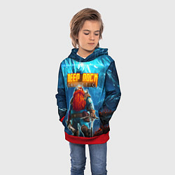Толстовка-худи детская Deep Rock Galactic Scout, цвет: 3D-красный — фото 2
