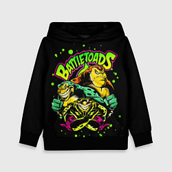 Толстовка-худи детская Battletoads Боевые Жабы, цвет: 3D-черный