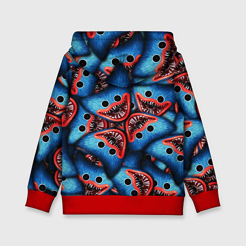 Детская толстовка ЛИЦО ХАГИ ВАГИ, POPPY PLAYTIME / 3D-Красный – фото 2