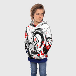 Толстовка-худи детская GHOST OF TSUSHIMA ДРАКОН НА СПИНЕ, цвет: 3D-синий — фото 2