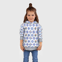 Толстовка-худи детская Pattern Frozen, цвет: 3D-меланж — фото 2