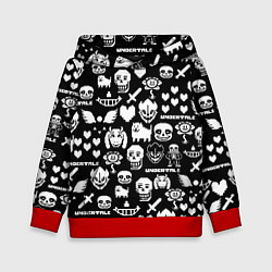 Детская толстовка UNDERTALE PATTERN БЕЛЫЙ