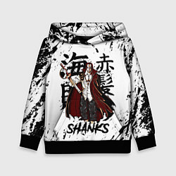 Толстовка-худи детская SHANKS ONE PIECE, цвет: 3D-черный