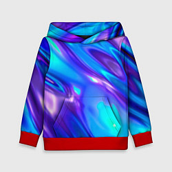 Толстовка-худи детская Neon Holographic, цвет: 3D-красный