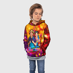 Толстовка-худи детская Сваты, Свати сериал, цвет: 3D-меланж — фото 2