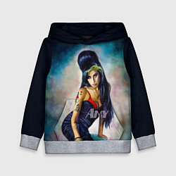 Толстовка-худи детская Amy Jade Winehouse, цвет: 3D-меланж