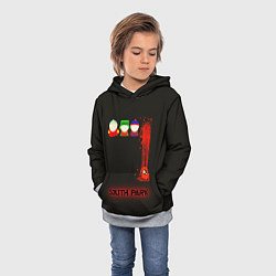 Толстовка-худи детская Южный парк главные персонажи South Park, цвет: 3D-меланж — фото 2