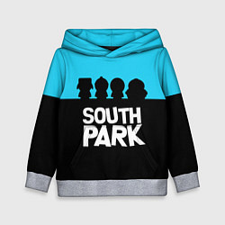 Толстовка-худи детская Южный парк персонажи South Park, цвет: 3D-меланж
