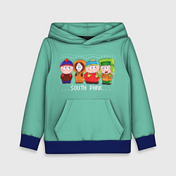 Детская толстовка South Park - Южный парк Кенни, Кайл, Эрик и Стэн