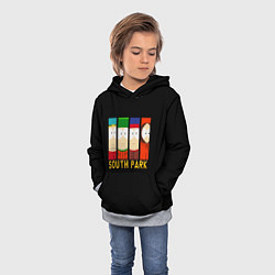 Толстовка-худи детская South Park - Южный парк главные герои, цвет: 3D-меланж — фото 2