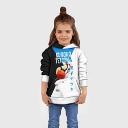 Толстовка-худи детская Тецуя Куроко - Баскетбол Куроко, цвет: 3D-белый — фото 2