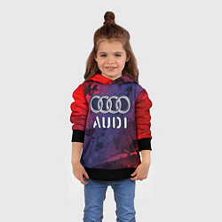Толстовка-худи детская AUDI Audi Краски, цвет: 3D-черный — фото 2