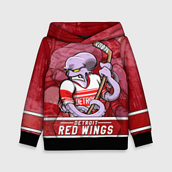 Детская толстовка Детройт Ред Уингз, Detroit Red Wings Маскот