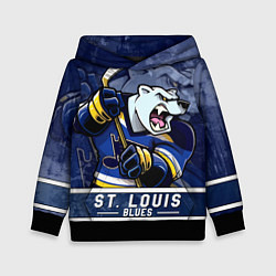 Детская толстовка Сент-Луис Блюз, St Louis Blues Маскот