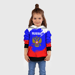 Толстовка-худи детская Russia Геометрия, цвет: 3D-черный — фото 2