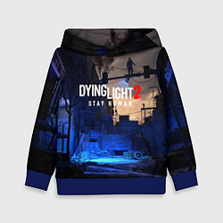 Толстовка-худи детская Dyng Light 2: Stay Human - Приближается ночь, цвет: 3D-синий