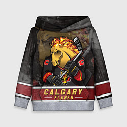 Детская толстовка Калгари Флэймз, Calgary Flames Маскот