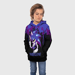 Толстовка-худи детская Sonic Exe - Dark Sonic, цвет: 3D-черный — фото 2