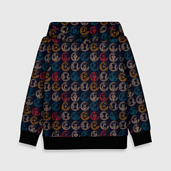 Толстовка-худи детская Виртуальная Валюта, цвет: 3D-черный