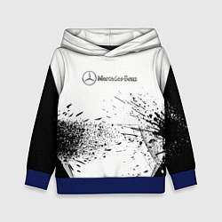 Толстовка-худи детская Mercedes-Benz - Брызги, цвет: 3D-синий