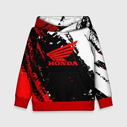 Толстовка-худи детская Honda Logo Auto, цвет: 3D-красный