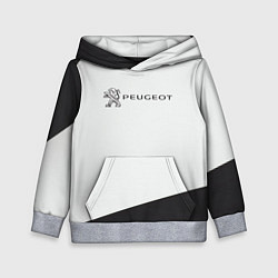 Толстовка-худи детская Peugeot геометрия, цвет: 3D-меланж
