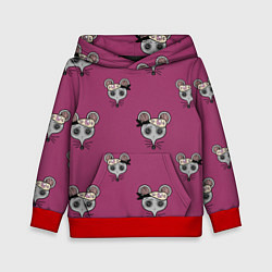 Толстовка-худи детская Ниндзя-мыши Клинок, рассекающий демонов Kimetsu no, цвет: 3D-красный