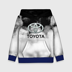 Толстовка-худи детская Toyota облако, цвет: 3D-синий
