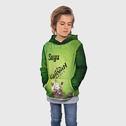 Толстовка-худи детская Sayu!, цвет: 3D-меланж — фото 2