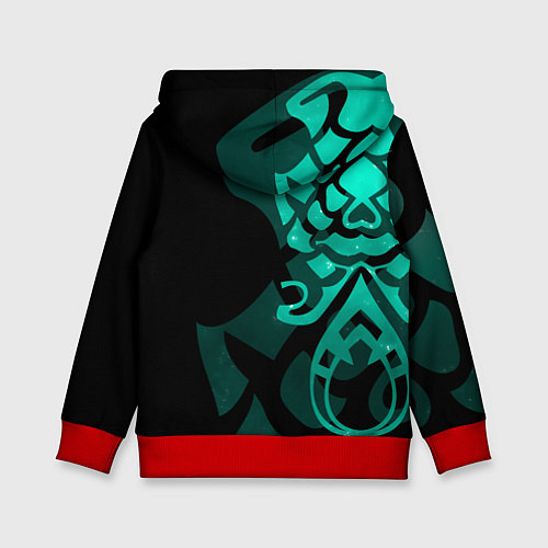 Детская толстовка МАСКА И ТАТУИРОВКА СЯО XIAO ГЕНШИН / 3D-Красный – фото 2