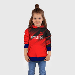Толстовка-худи детская Mitsubishi - Red Sport, цвет: 3D-синий — фото 2