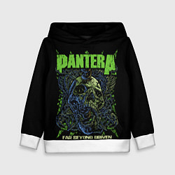 Детская толстовка Pantera green череп